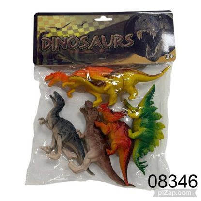 Imagen de SET DINOSAURIOS X6 EN BOLSA 6.26